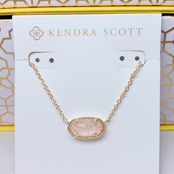 Kendra Scott Jewelry - Kendra Scott Gold Rose Quartz Elisa